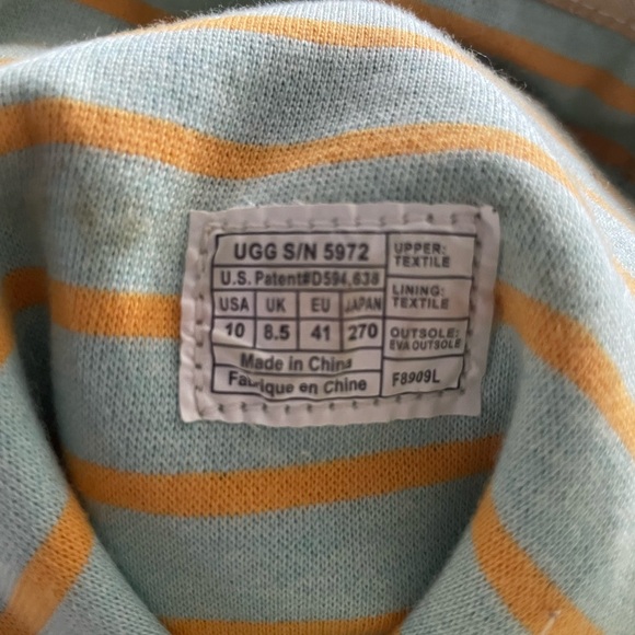 Ugg Lo Pro Canvas Cream Colored Boots Size 10 - Picture 9 of 9